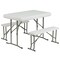 Flash Furniture White Pop Up Canopy Tent and Folding Bench Set JJ-GZ88103-WH-GG - alternate 2